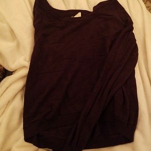 Navy blue Cropped Sweater